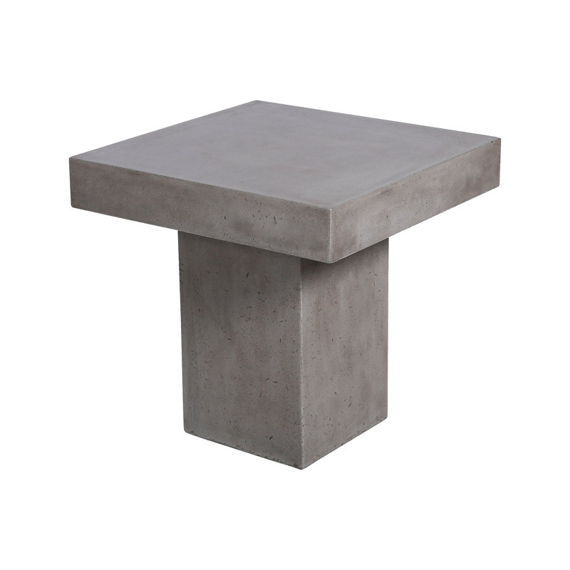 17 Stories Kurt Stone/Concrete Side Table Wayfair